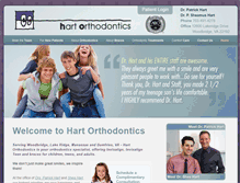 Tablet Screenshot of hartorthodontics.com